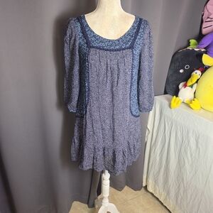 Holding Horses for Anthropologie Blue Print Tiered Dress – Women’s 4